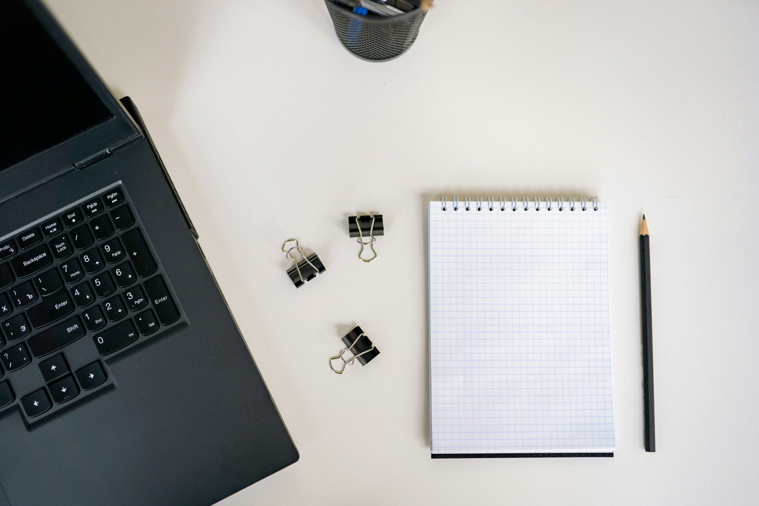 Blank Notepad on the Table